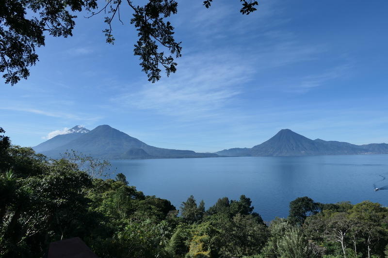 The view of Lake Atitlán from our BnB