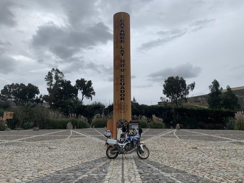 My motorcycle at the equator