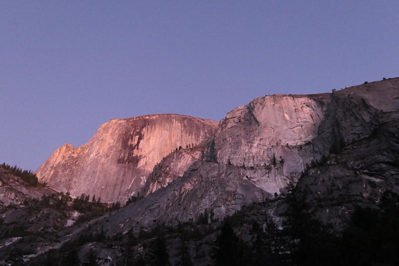 Half Dome at dusk