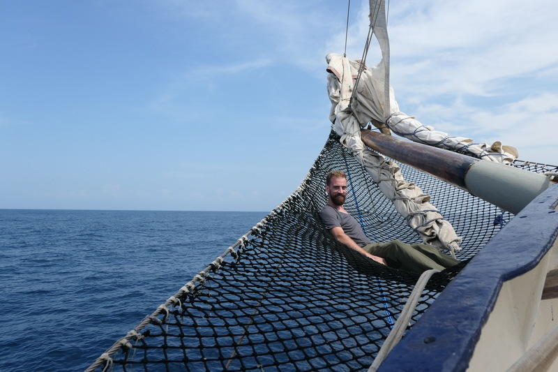 Me on the bow of the Stahlratte