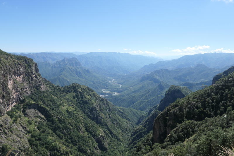 The view of Urique from the canyon