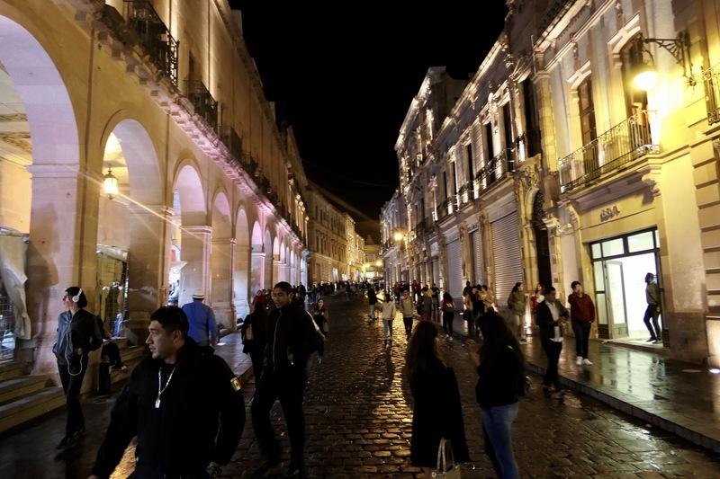 A Zacatecas street at night